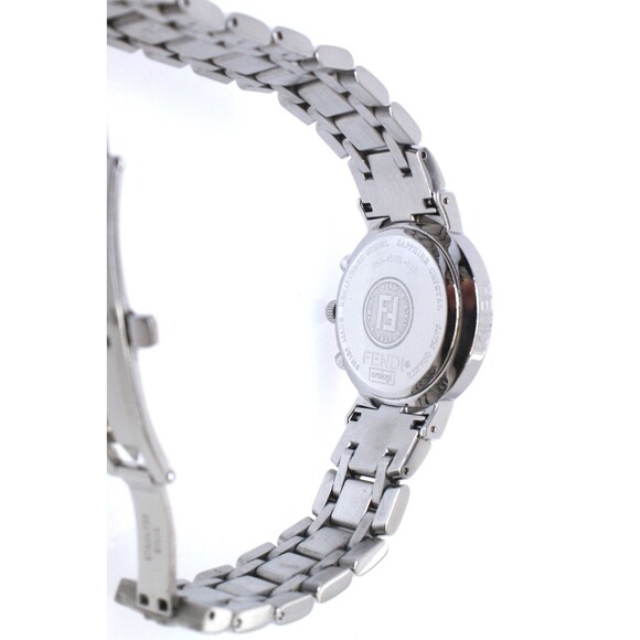 Fendi Pink Stainless Steel Zucca Ladies Wristwatch Chrono with Pink Dial32mm - Picture 6 of 8